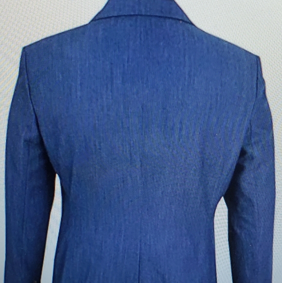 Tommy Hilfiger Women's Denim Blazer One-Button - Picture 3 of 5
